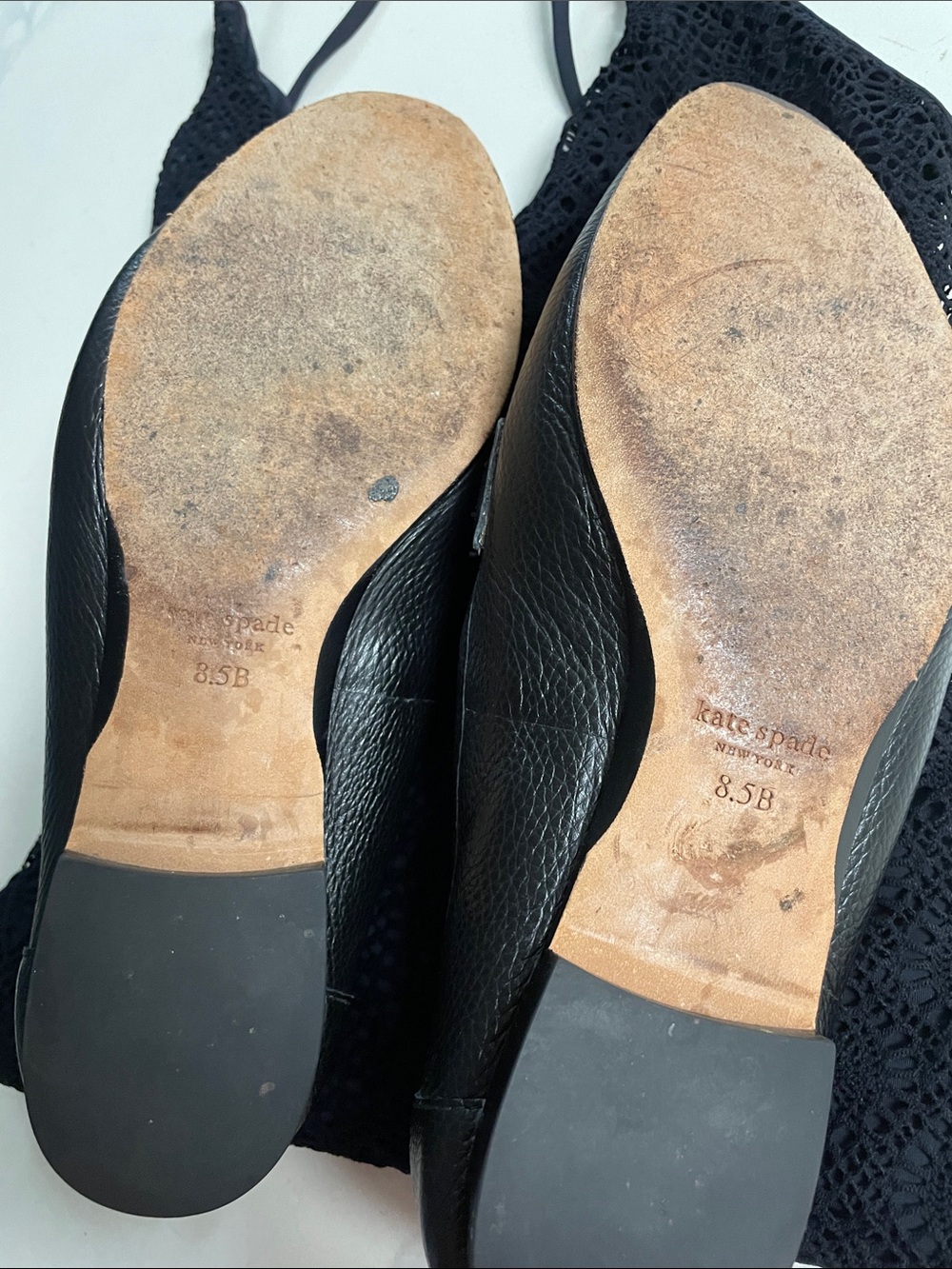 Kate Spade Black Leather Loafers - Picture 4 of 8